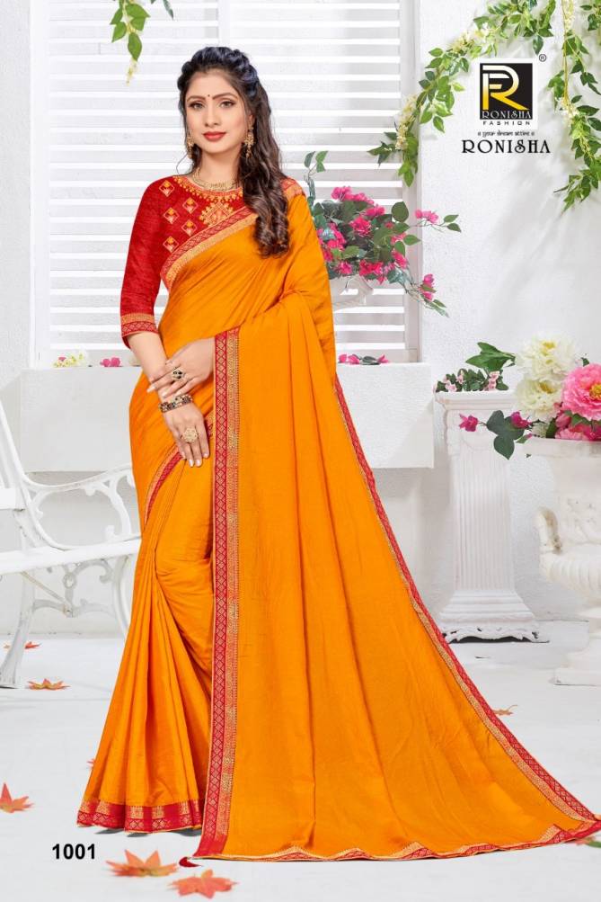 Ronisha Kanika Fancy Festive Wear Silk Latest Designer Saree Collection